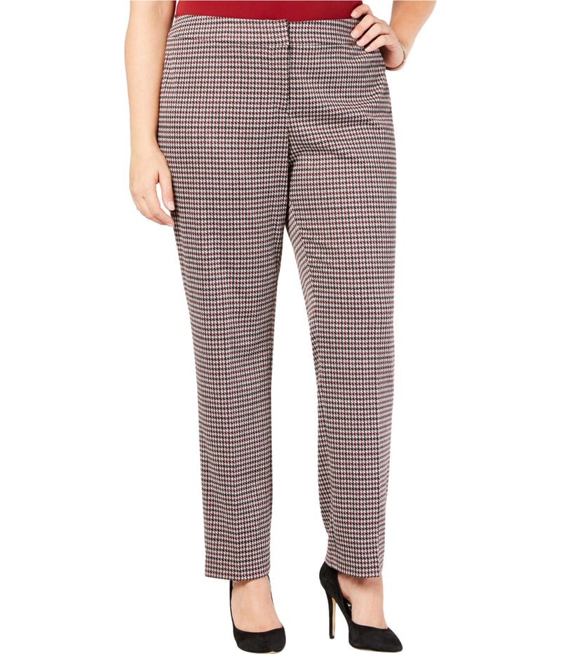Nine West Womens Tapered Casual Trouser Pants in Wine