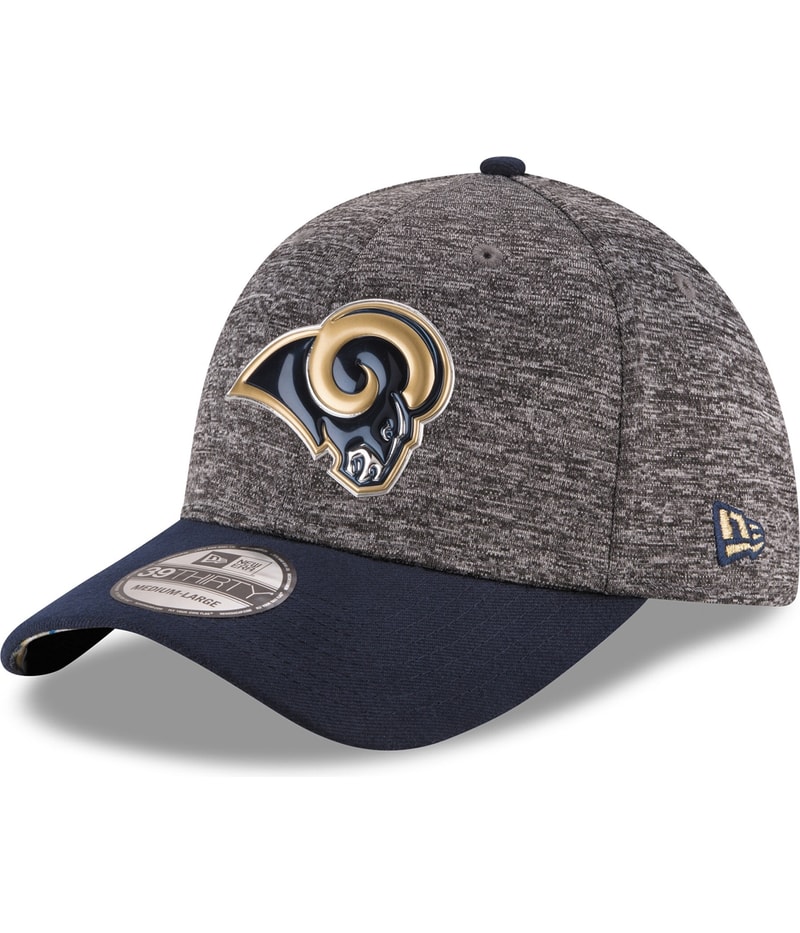 New Era Mens Heathered Rams Baseball Cap in Gray
