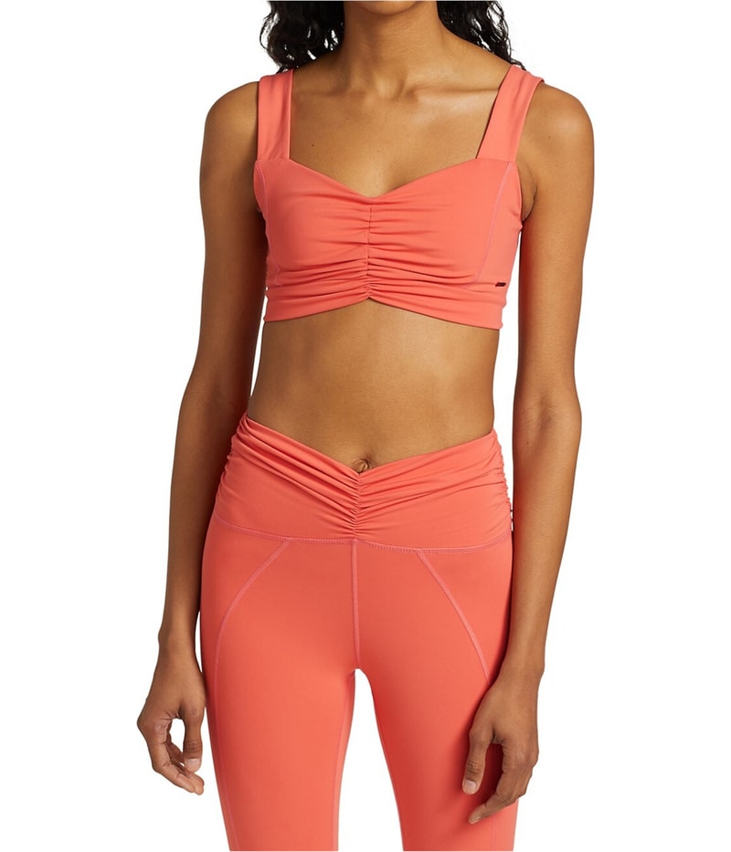 n:philanthropy Womens Resnick Sports Bra in Orange