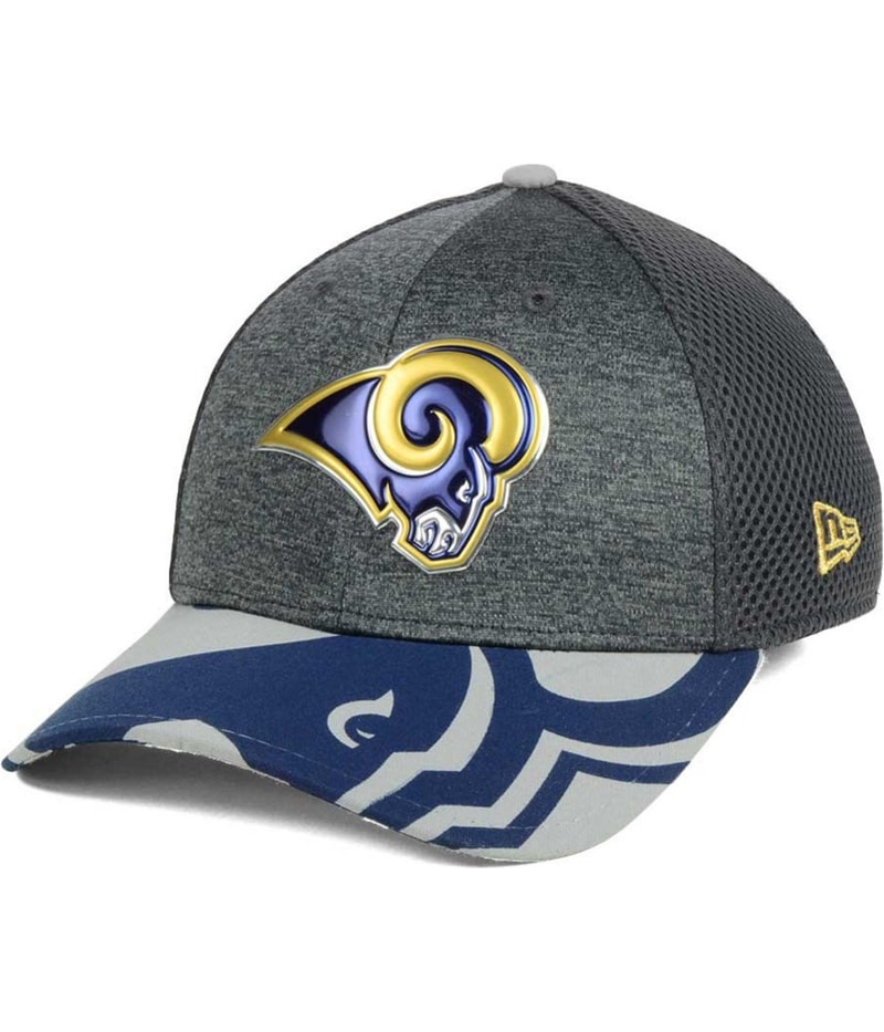 New Era Mens LA Rams Spotlight Baseball Cap in Gray