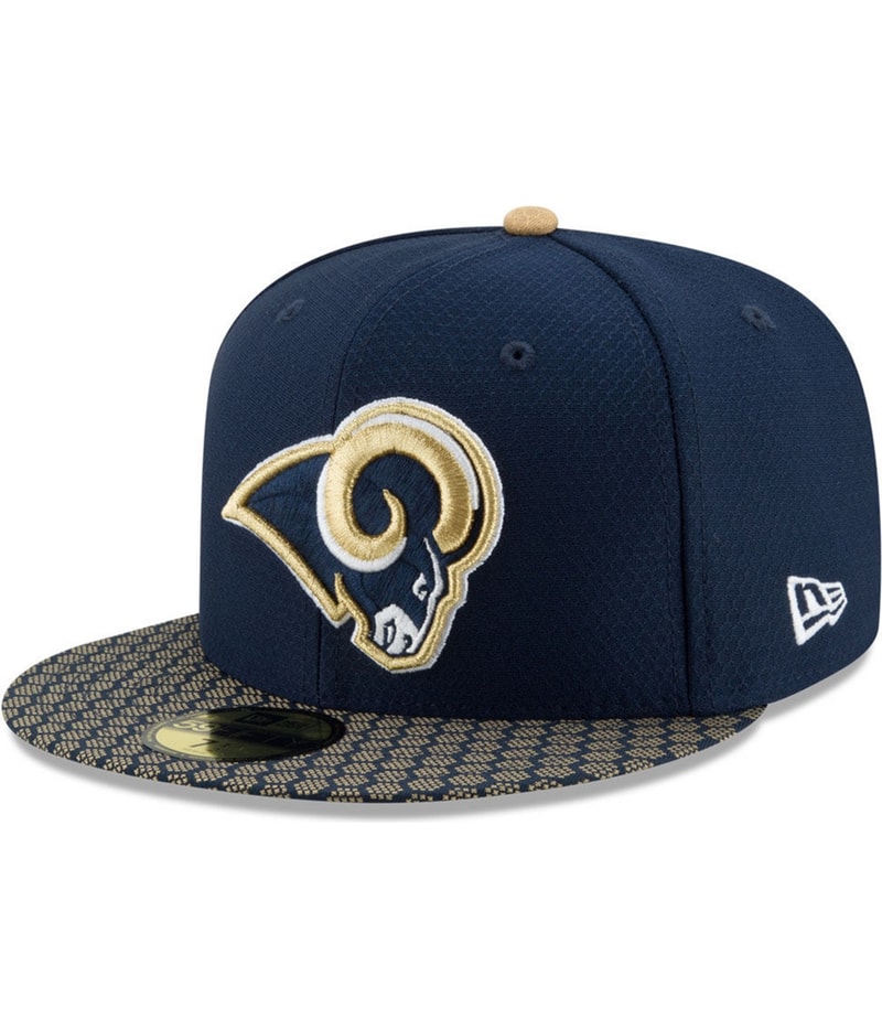 New Era Mens LA Rams Sideline Official Baseball Cap in Navy