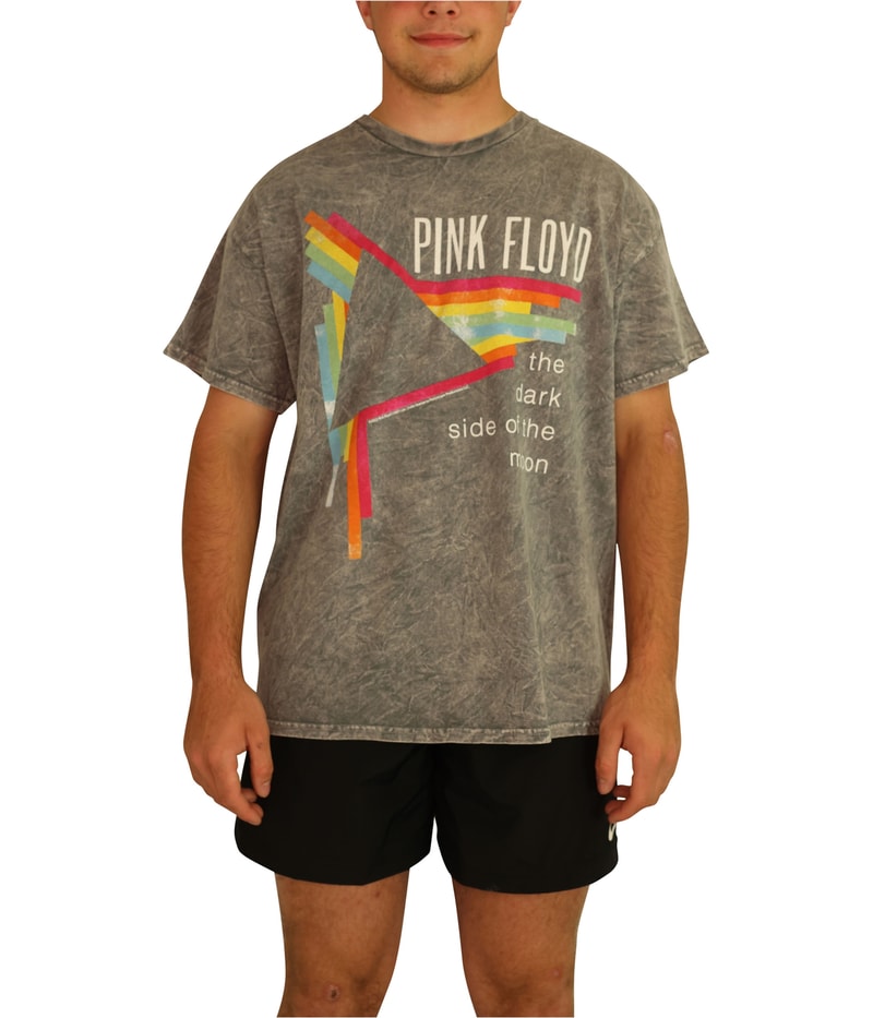 Junk Food Mens Pink Floyd Graphic T-Shirt in Gray