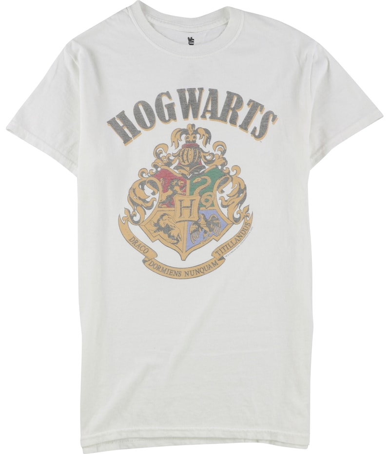 Junk Food Mens Hogwarts Graphic T-Shirt in White