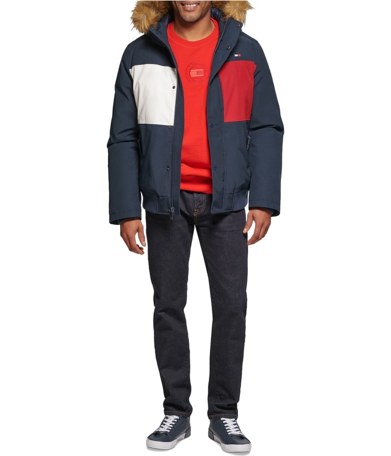 Tommy Hilfiger Mens Short Snorkel Parka Coat