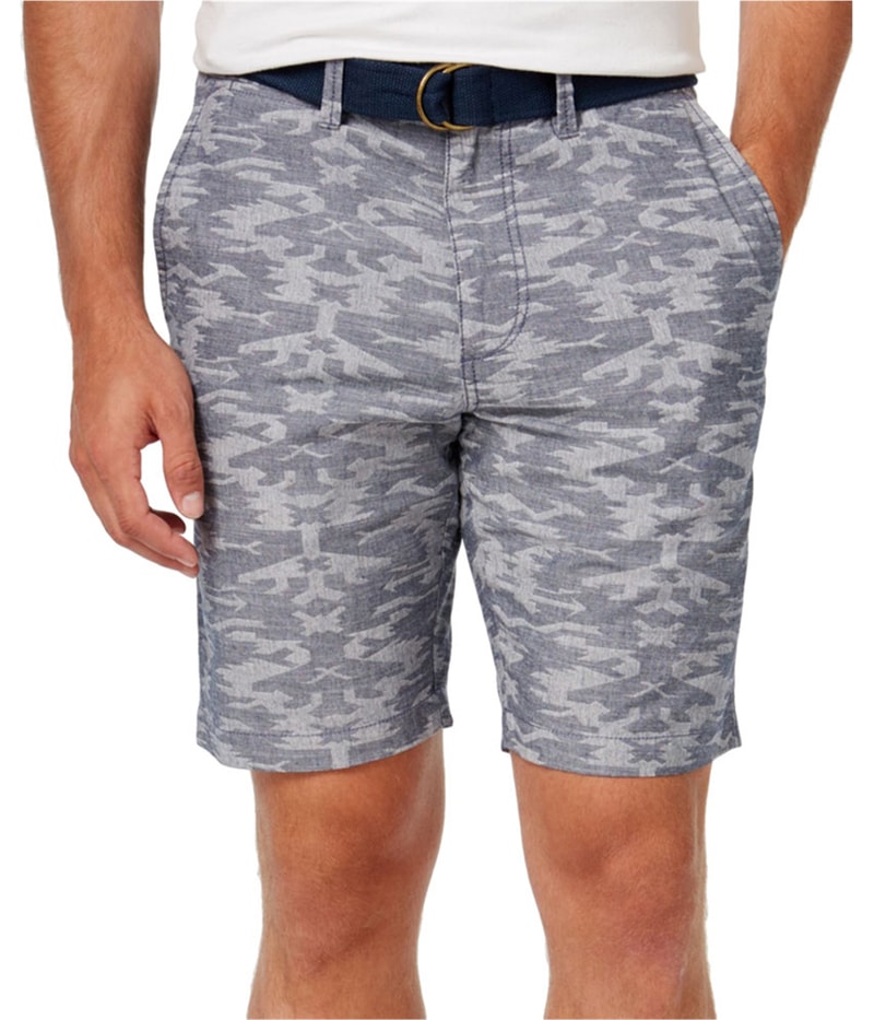 American Rag Mens Southwest Chambray Casual Walking Shorts in Blue