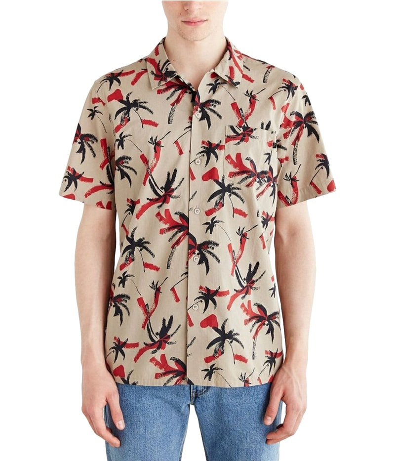 Obey Mens Gulf Woven Button Up Shirt