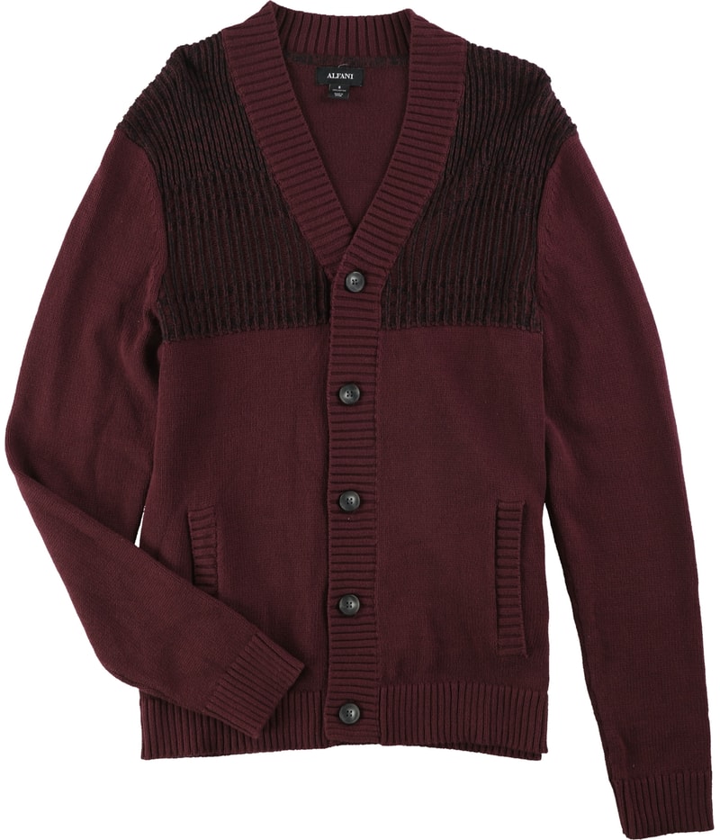 Alfani Mens Buttoned Cardigan Sweater