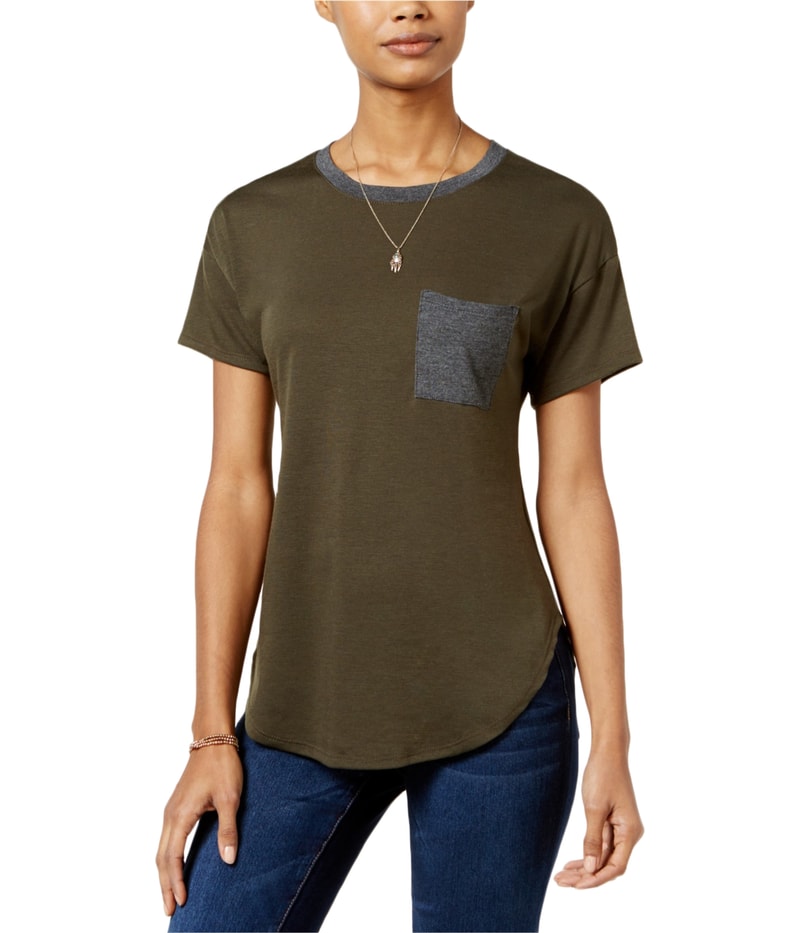 Belle du Jour Womens Contrast Basic T-Shirt