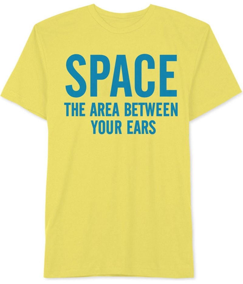Jem Mens Between Your Ears Graphic T-Shirt in Yellow