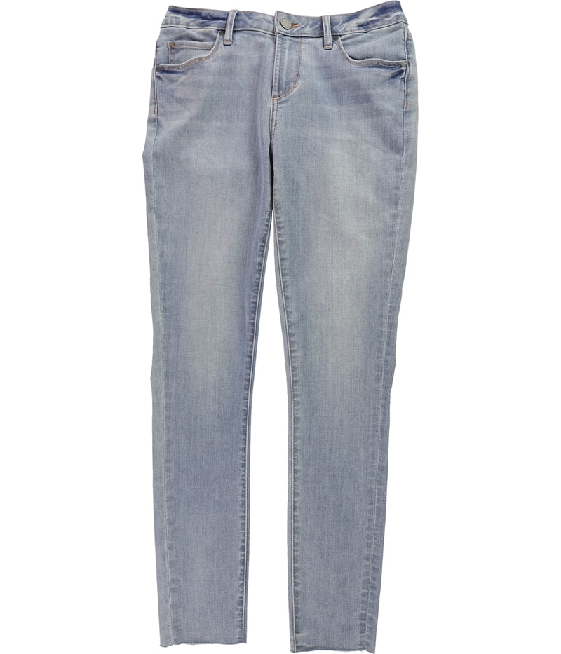 Articles of Society Womens Carly Tapered Skinny Cropped Jeans in Blue