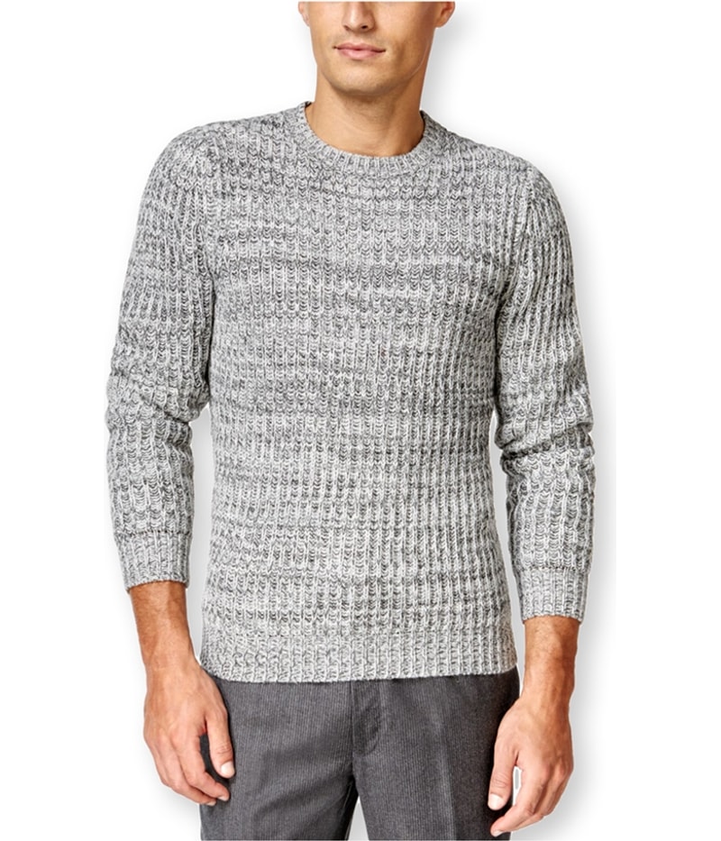 Club Room Mens Crewneck Pullover Sweater in Gray
