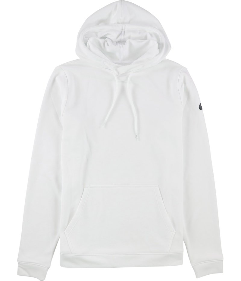 ASICS Mens Basic Pullover Hoodie Sweatshirt in White