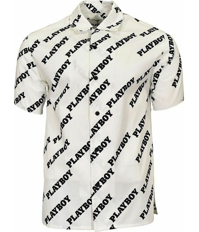 Elevenparis Mens Woven Button Up Shirt in White