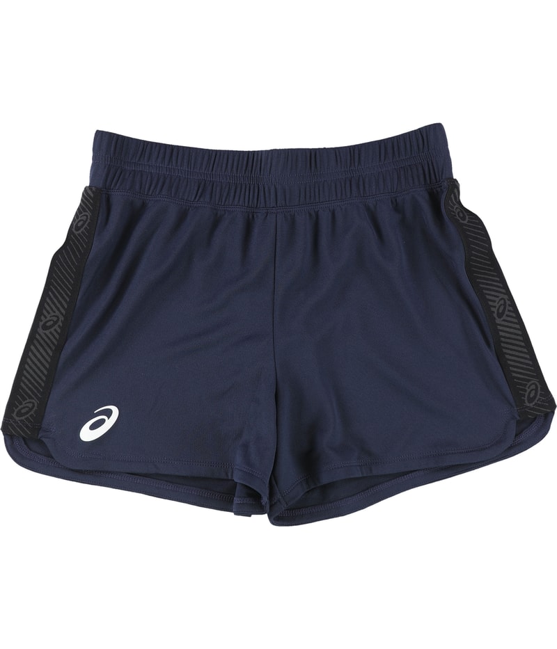 ASICS Womens 3IN Knit Athletic Workout Shorts in Navy