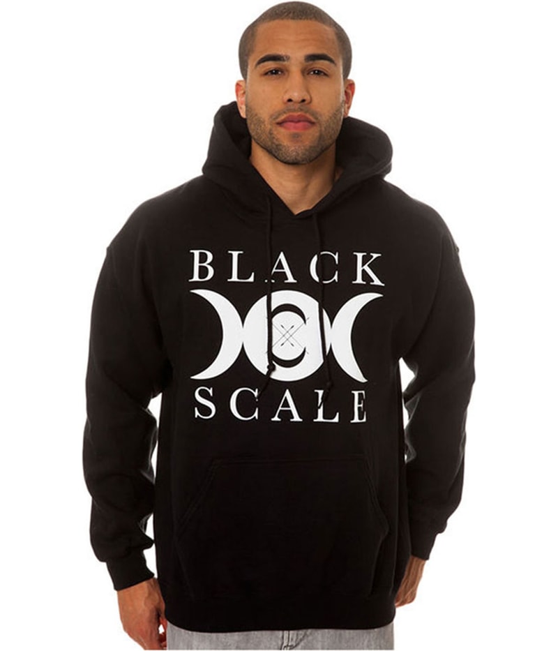 Black Scale Mens The Lunarology Pullover Hoodie Sweatshirt
