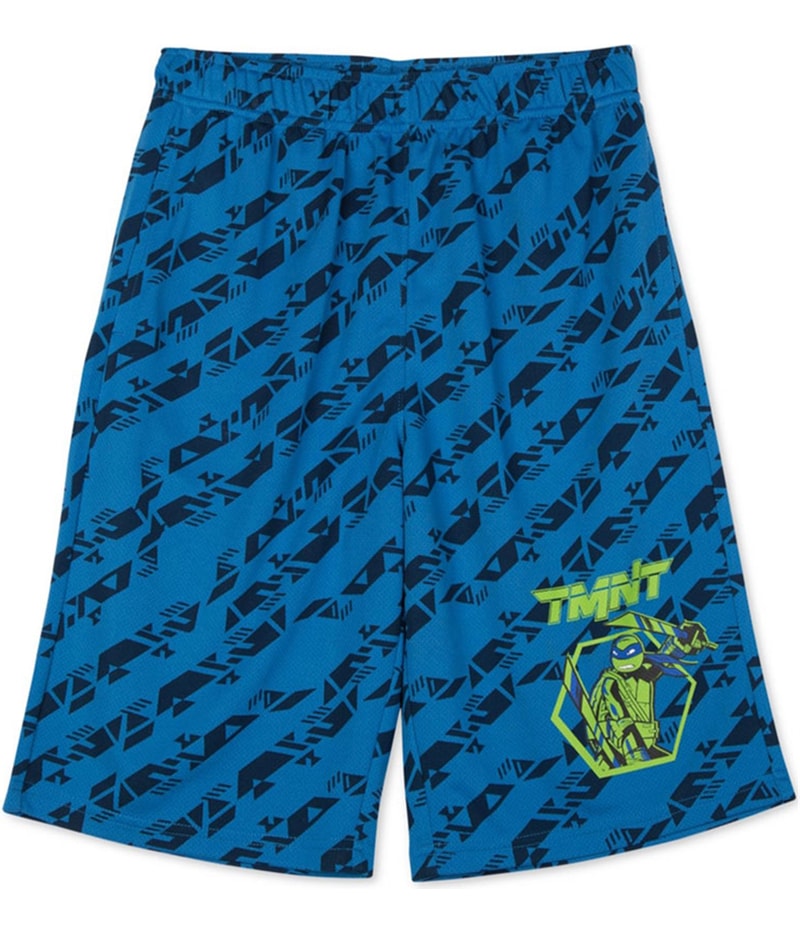Nickelodeon Boys TMNT Athletic Workout Shorts in Blue