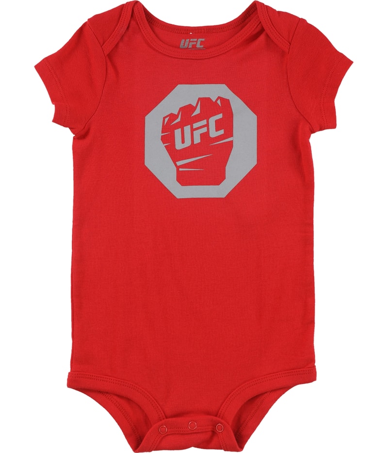 UFC Boys Octagon Logo Creeper Bodysuit in Red