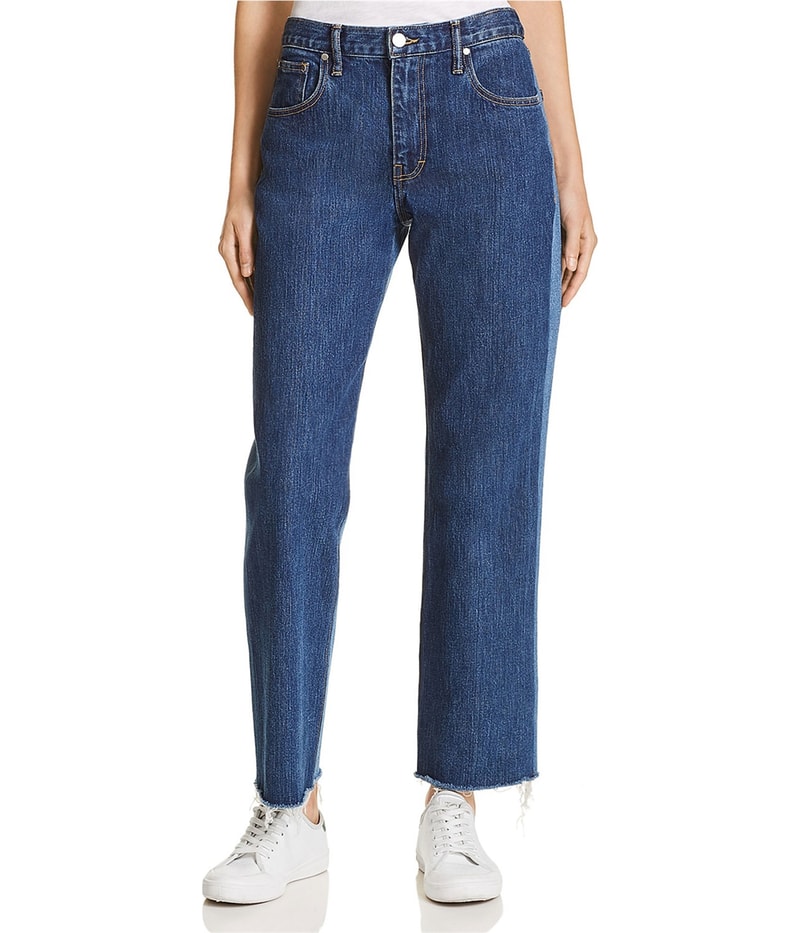 Elizabeth and James Womens Holden Wide Leg Regular Jeans in Blue