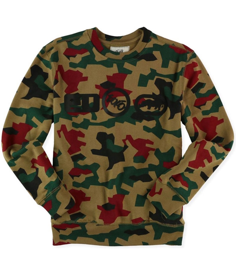 Ecko Unltd. Mens Camo Logos Sweatshirt in Brown