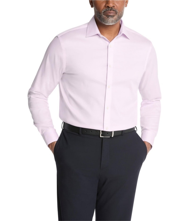 Calvin Klein Mens Collared Button Down Dress Shirt