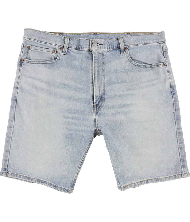 Levi’s Mens 412 Stretch Casual Denim Shorts in Light Blue