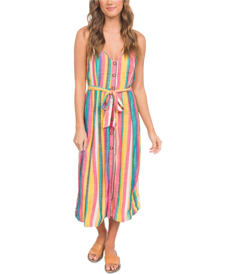 Hurley Womens Sara Midi Blouson Dress