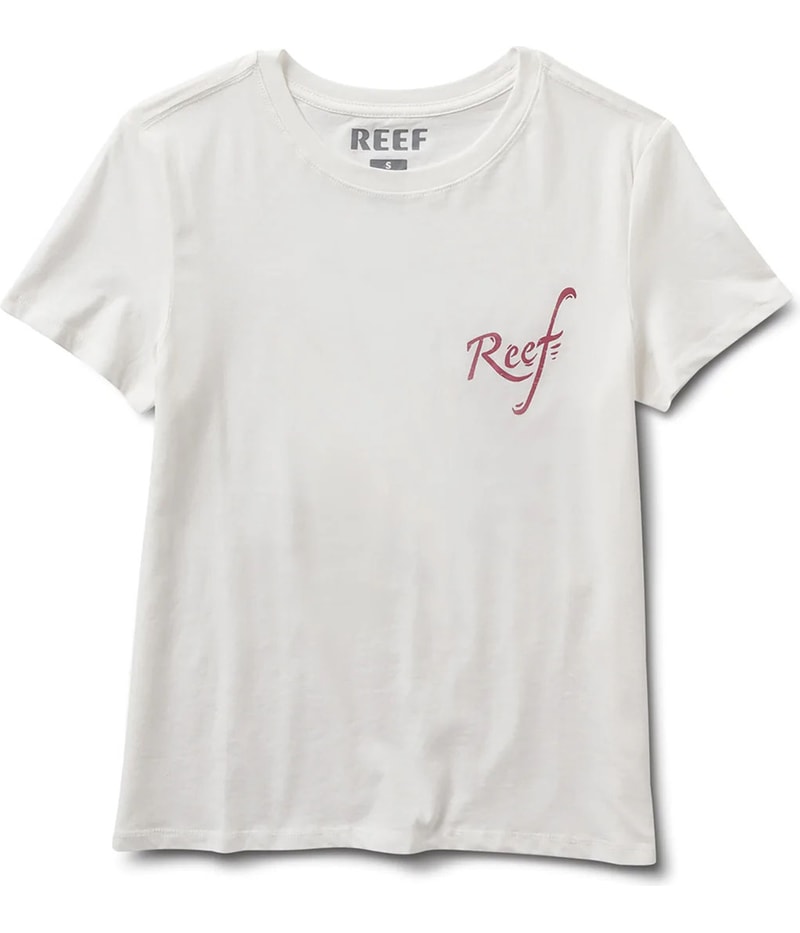 Reef Womens Flower Classic Graphic T-Shirt in White