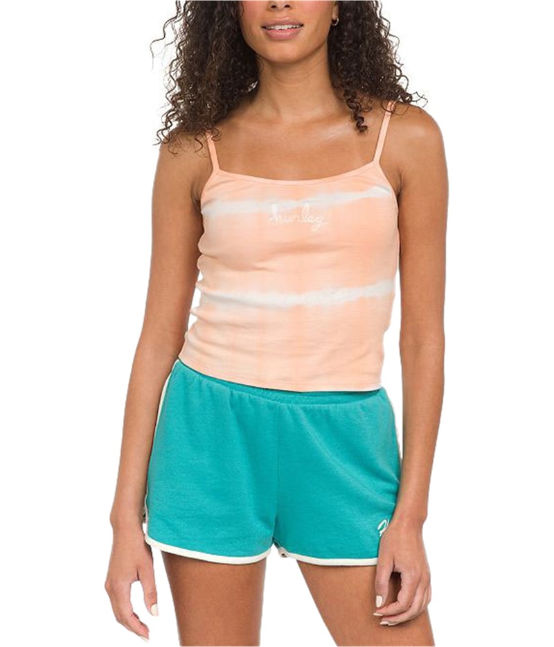 Hurley Womens Tie Dye Tank Top in Orange