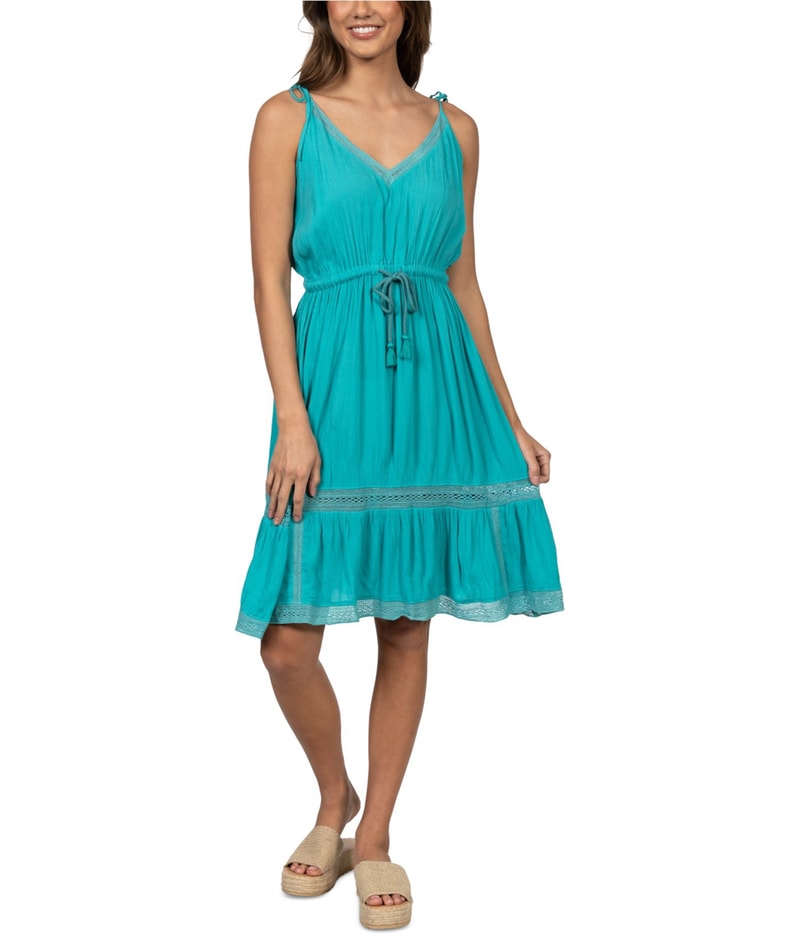Hurley Womens Peasant Midi Dress