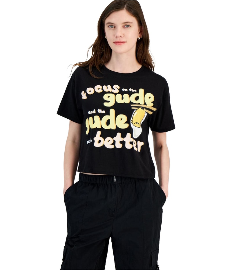 Love Tribe Womens Sanrio Gudetama Print Graphic T-Shirt