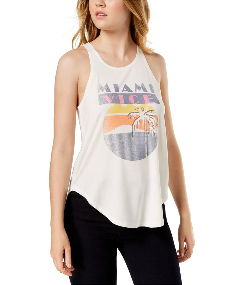 True Vintage Womens Sequined Tank Top in Ivory