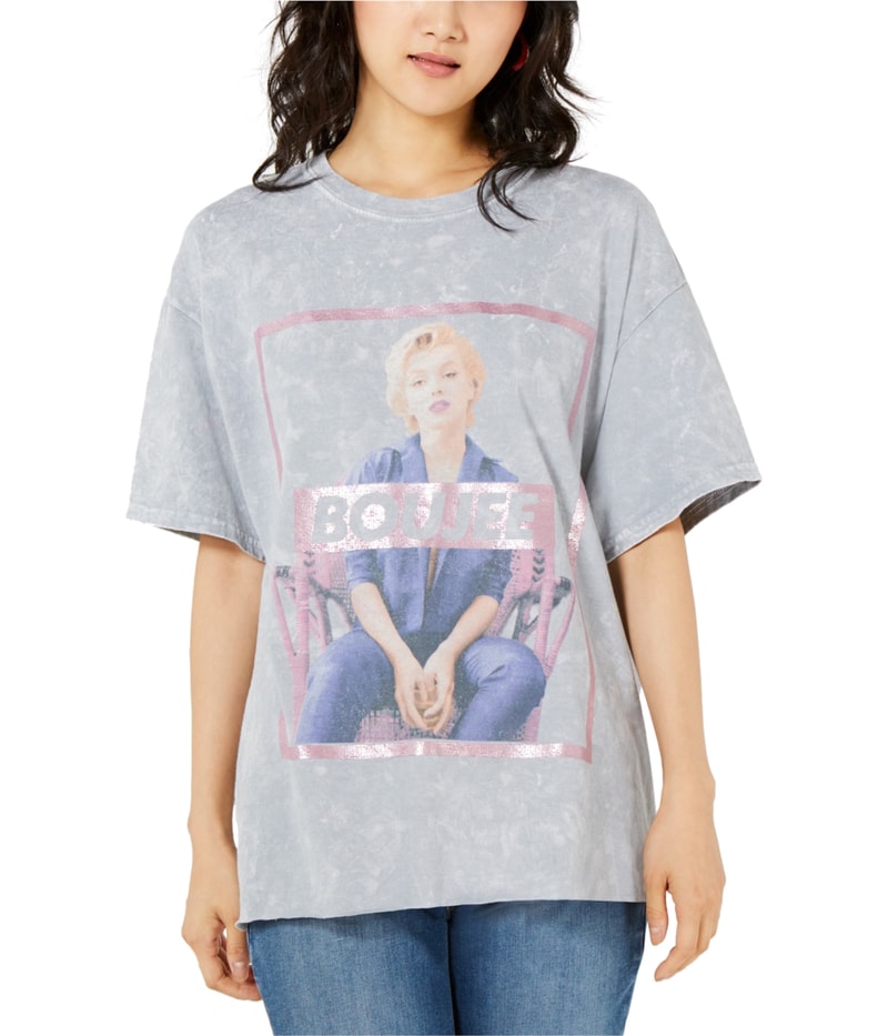 True Vintage Womens Boujee Graphic T-Shirt in Gray