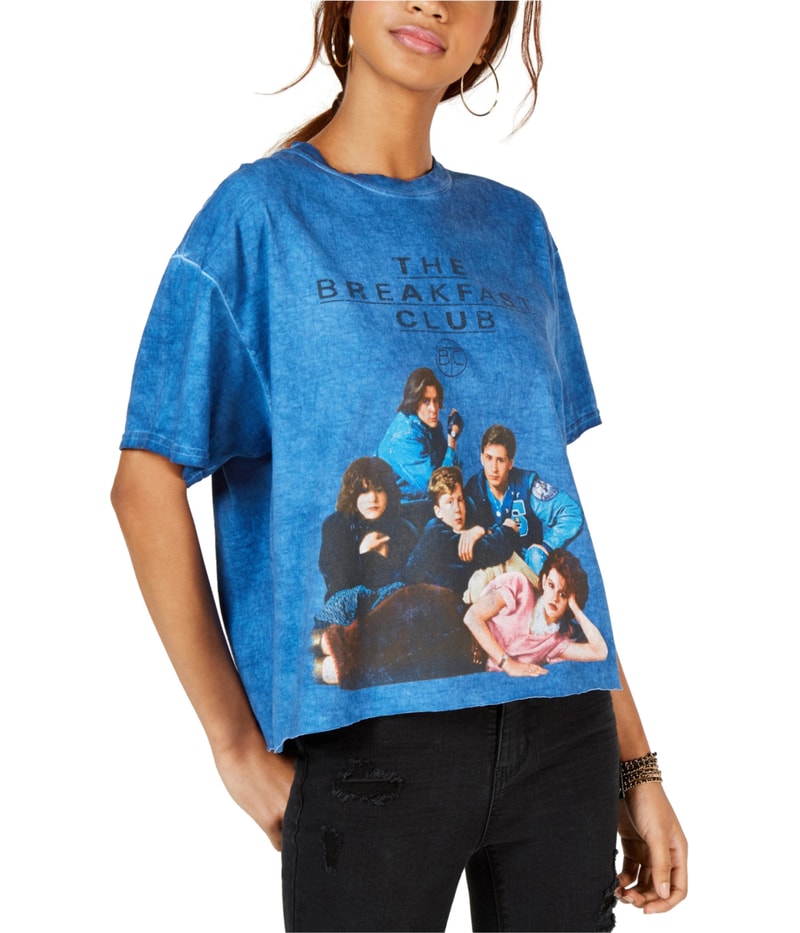True Vintage Womens The Breakfast Club Graphic T-Shirt in Blue
