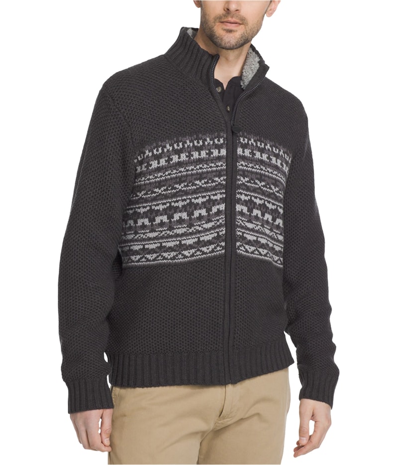 G.H. Bass & Co. Mens Rock Ridge Full-Zip Cardigan Sweater