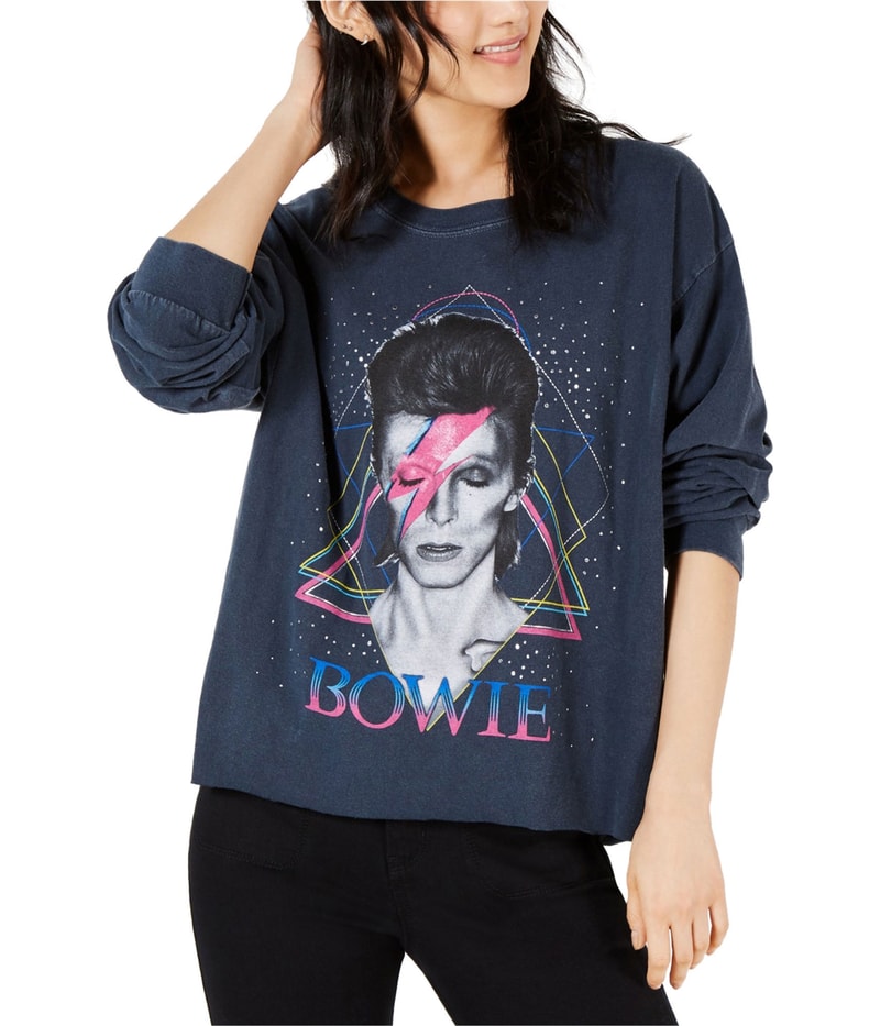 True Vintage Womens Bowie Graphic T-Shirt in Blue