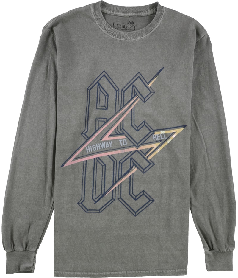 True Vintage Womens AC/DC Graphic T-Shirt in Gray