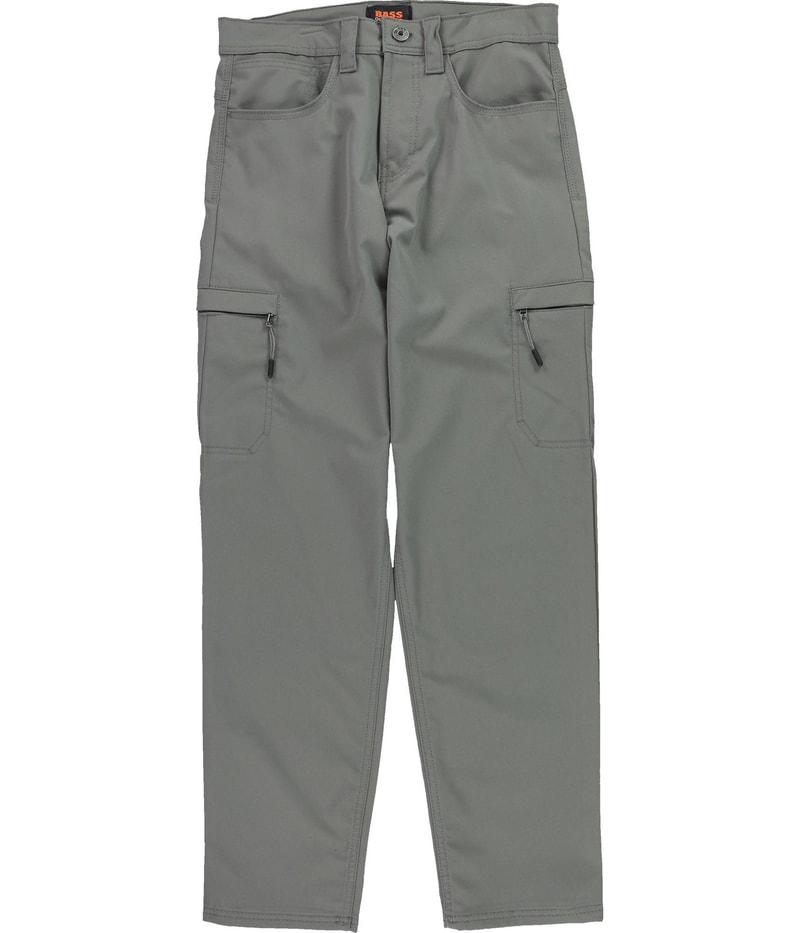 BASS OUTDOOR Mens Essential Tech Cargos Straight Leg Cargo Casual Pants
