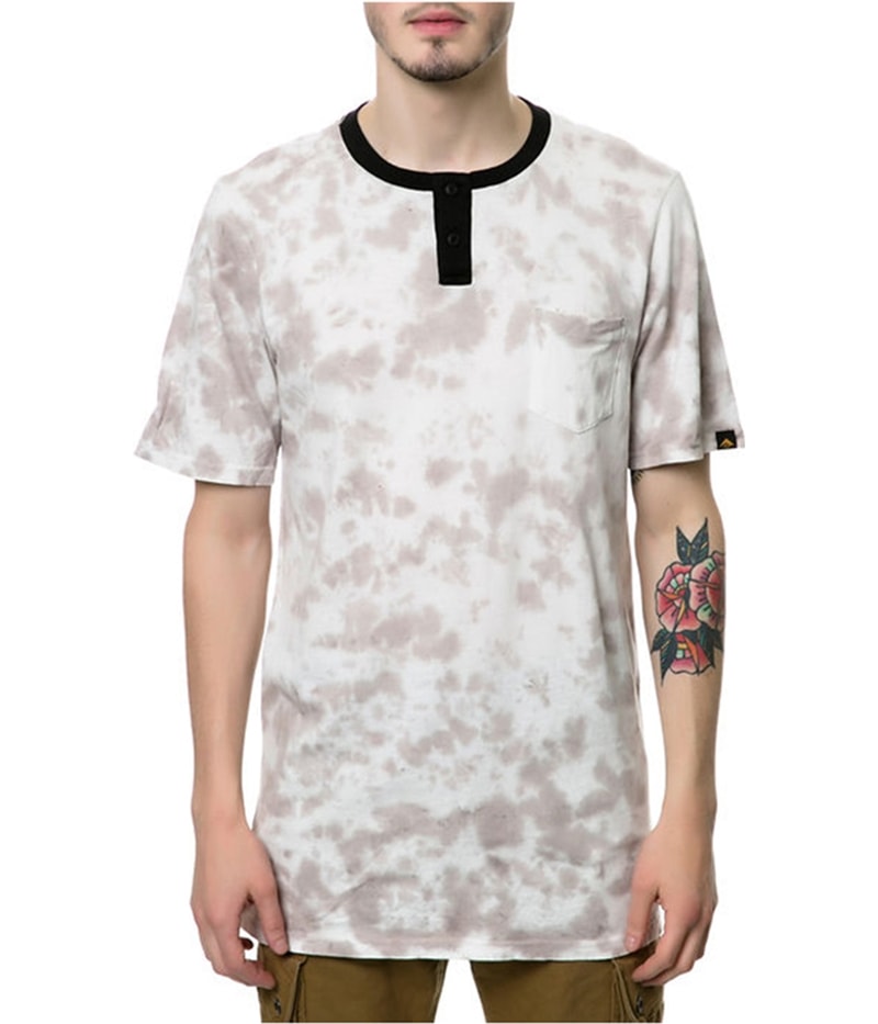Emerica. Mens The Cast Shadow Pocket Henley Shirt in White