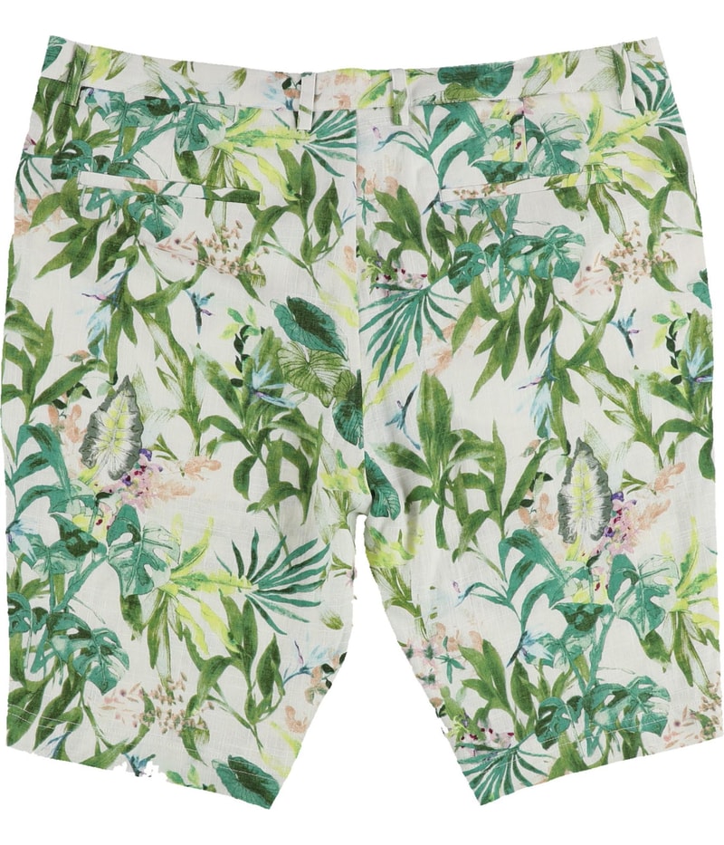 Paisley & Gray Mens Tropical Felix Casual Walking Shorts in Green