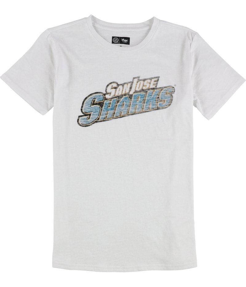 G-III Sports Womens San Jose Sharks Graphic T-Shirt in White