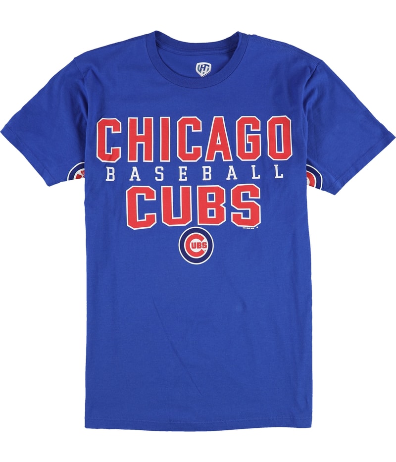 Hands High Mens Chicago Cubs Baseball Graphic T-Shirt in Blue