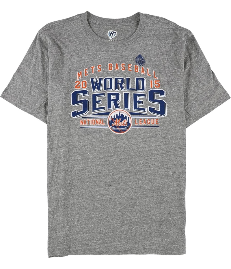 Hands High Mens NY Mets 2015 World Series Graphic T-Shirt in Gray