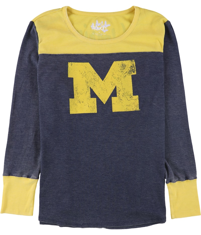 Touch Womens Michigan Wolverines Graphic T-Shirt in Blue