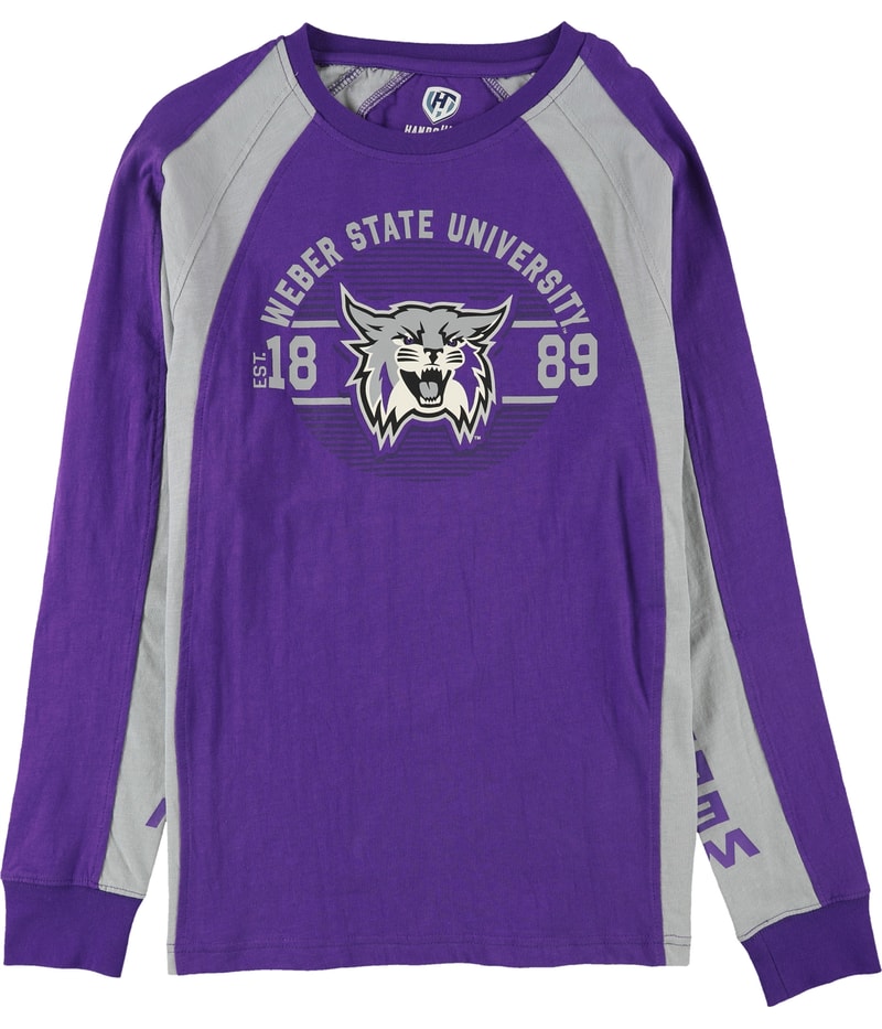 Hands High Mens Weber State Graphic T-Shirt in Purple