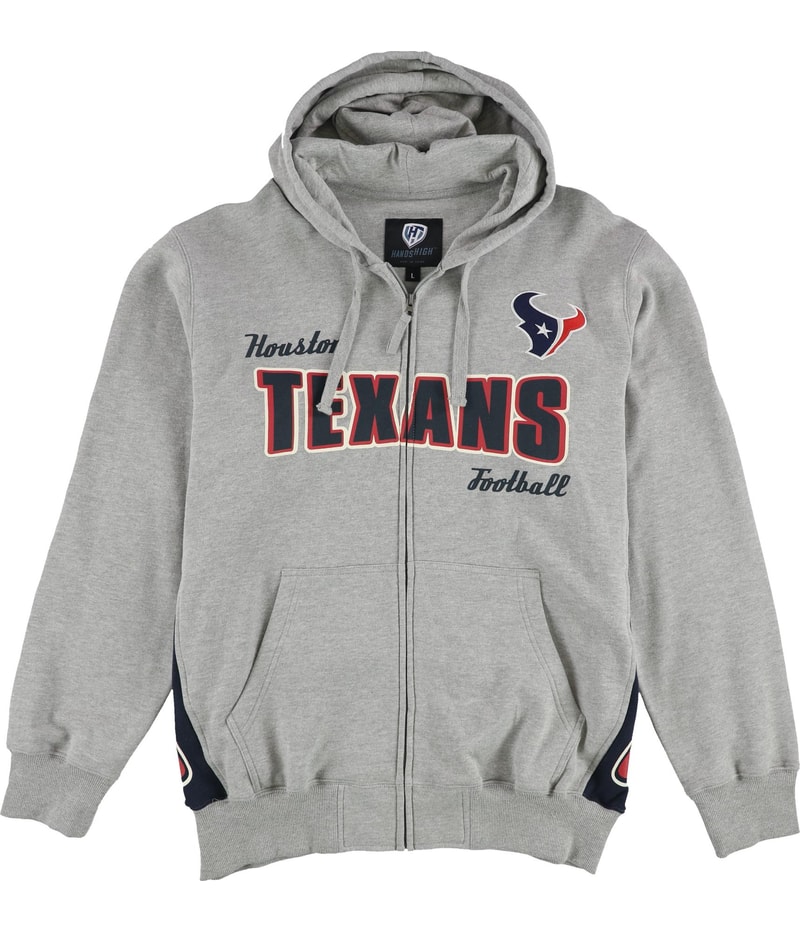 Hands High Mens Houston Texans Hoodie Sweatshirt in Gray