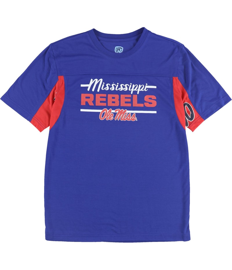 Hands High Womens Mississippi Rebels Graphic T-Shirt in Blue