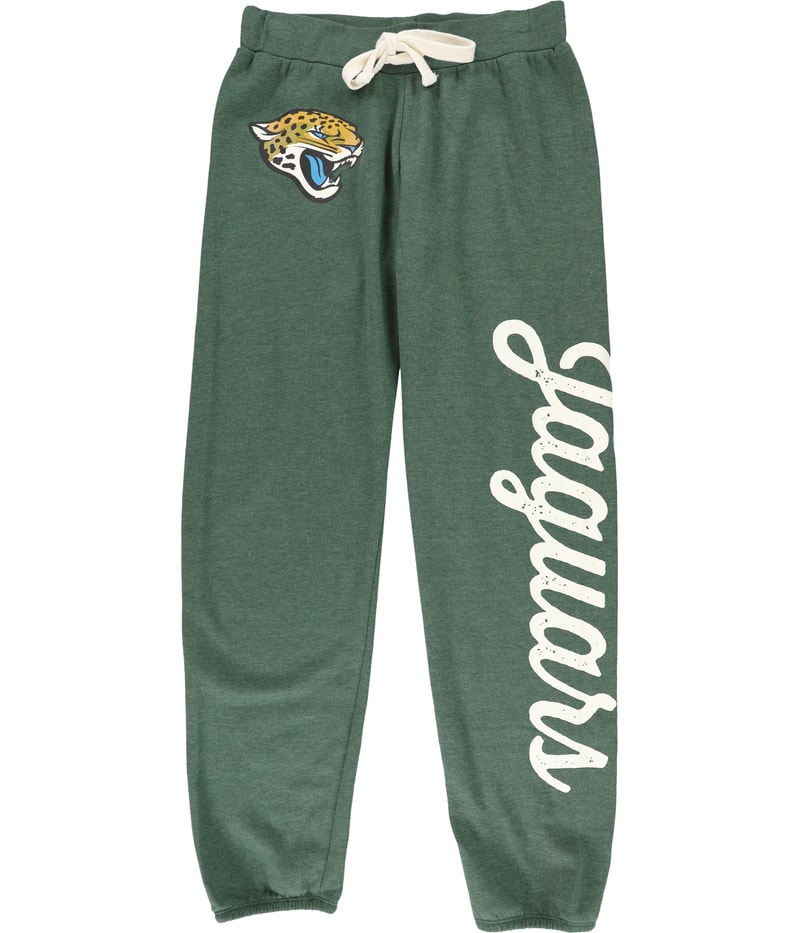 NFL Womens Jacksonville Jaguars Tapered Relaxed Sweatpants Athletic Pants in Green