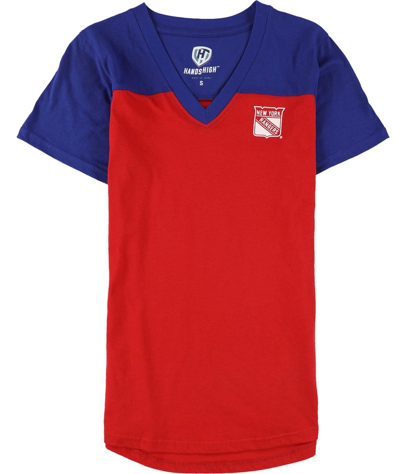 Hands High Womens New York Rangers Graphic T-Shirt in Red