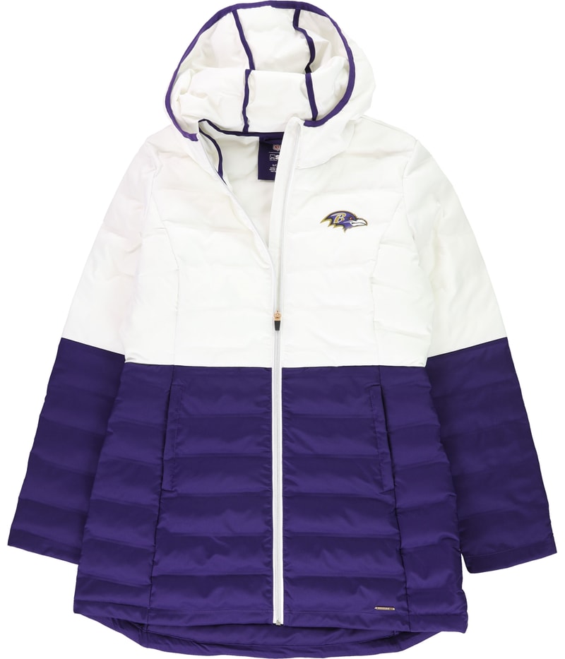 G-III Sports Womens Baltimore Ravens Puffer Jacket in White