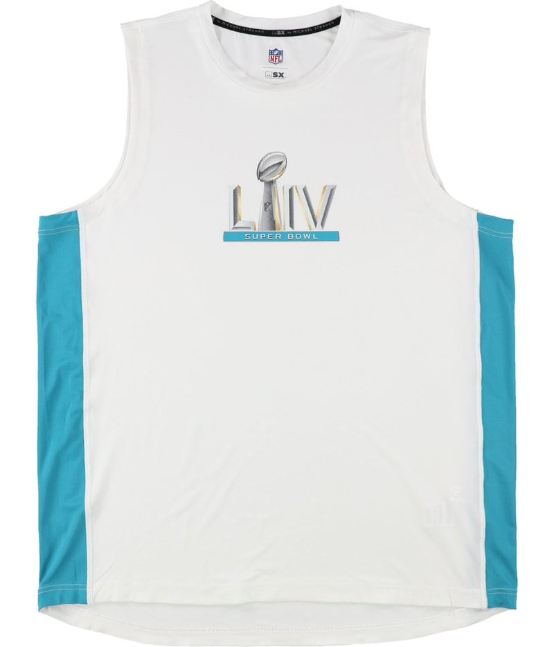 MSX Mens Super Bowl LIV Tank Top in White